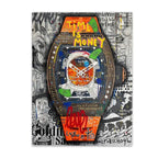 Arte murale – Stampa su tela graffiti – Aspetto graffiti colorato – Dimensione standard – Design moderno per accenti creativi