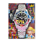 Arte murale – Stampa su tela graffiti – Aspetto graffiti colorato – Dimensione standard – Design moderno per accenti creativi