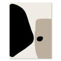 Arte da parete – Tela – Nero e Beige – Verticale – Astratto per Ambienti Eleganti