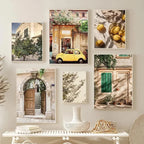 Arte da parete – Tela – Limoni – Verticale – Natura morta moderna – Paesaggio urbano italiano