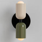 Lampada da parete – Vetro – Nero/Bianco – Ø 12 cm – Design moderno per interni eleganti