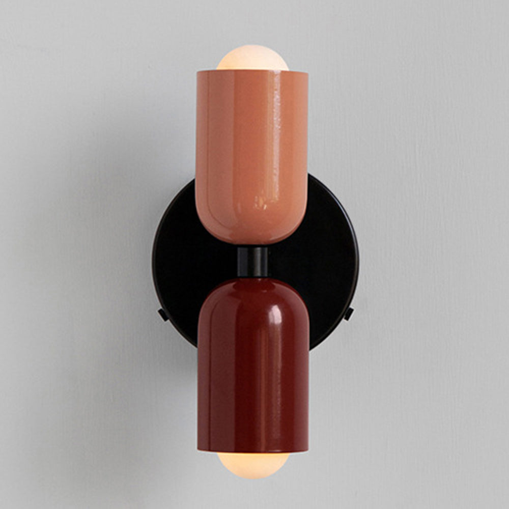 Lampada da parete – Vetro – Nero/Bianco – Ø 12 cm – Design moderno per interni eleganti