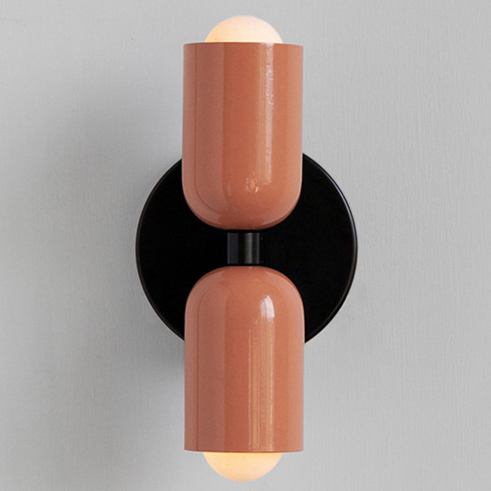 Lampada da parete – Vetro – Nero/Bianco – Ø 12 cm – Design moderno per interni eleganti