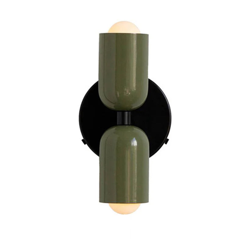Lampada da parete – Vetro – Nero/Bianco – Ø 12 cm – Design moderno per interni eleganti