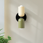 Lampada da parete – Vetro – Nero/Bianco – Ø 12 cm – Design moderno per interni eleganti