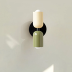 Lampada da parete – Vetro – Nero/Bianco – Ø 12 cm – Design moderno per interni eleganti
