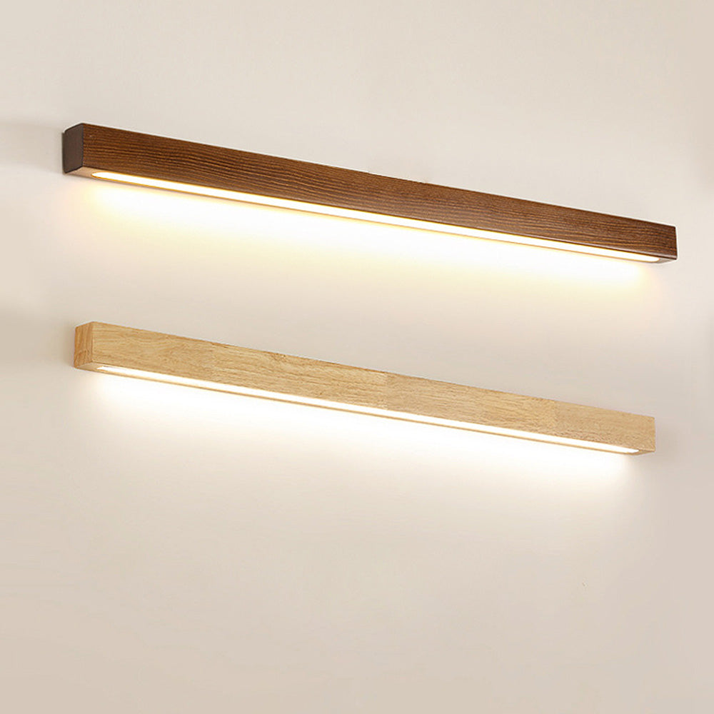 Lampada da parete – Finitura in legno – Luce calda – 3 posizioni di colore – Minimalista