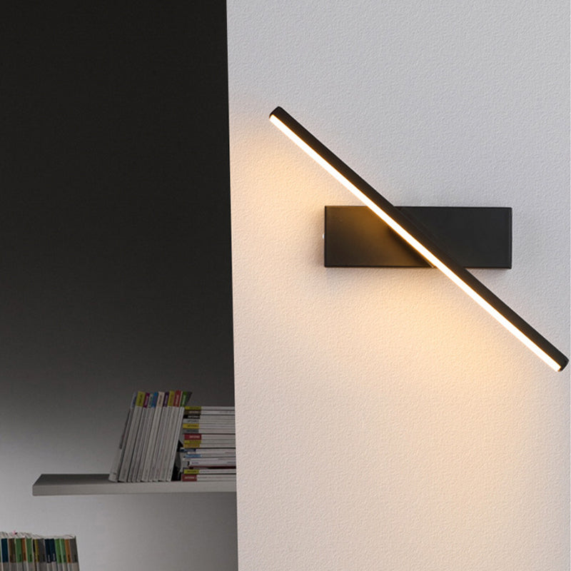 Lampada da parete – LED – Nera – 30×5 cm – Minimalista e Salvaspazio per un Ambiente Elegante