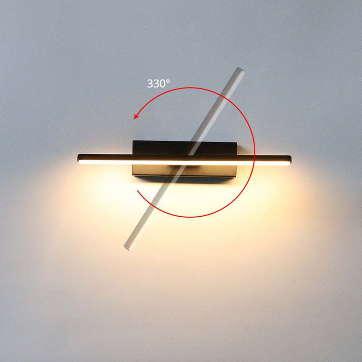 Lampada da parete – LED – Nera – 30×5 cm – Minimalista e Salvaspazio per un Ambiente Elegante