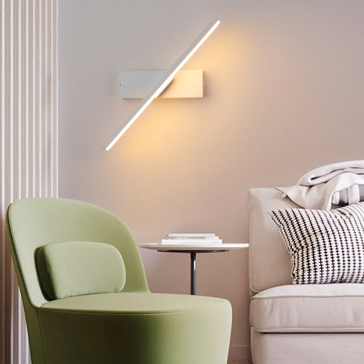 Lampada da parete – LED – Nera – 30×5 cm – Minimalista e Salvaspazio per un Ambiente Elegante