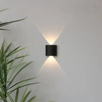 Lampada a muro – LED – Nera – Design moderno – Interno/Esterno – Resistente alle intemperie, Efficiente dal punto di vista energetico