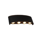 Lampada a muro – LED – Nera – Design moderno – Interno/Esterno – Resistente alle intemperie, Efficiente dal punto di vista energetico