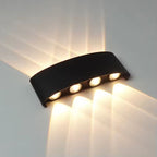 Lampada a muro – LED – Nera – Design moderno – Interno/Esterno – Resistente alle intemperie, Efficiente dal punto di vista energetico