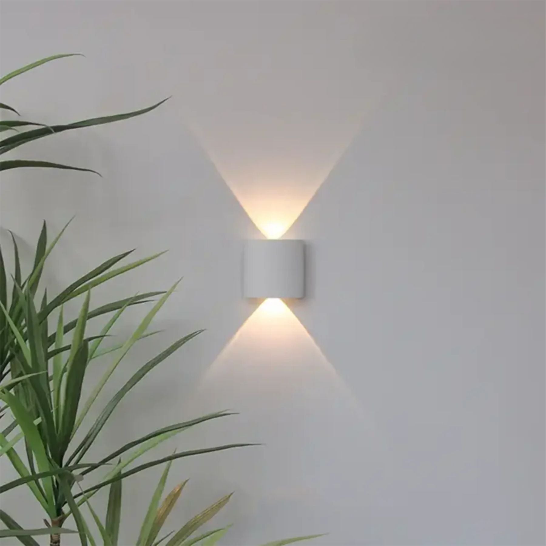 Lampada a muro – LED – Nera – Design moderno – Interno/Esterno – Resistente alle intemperie, Efficiente dal punto di vista energetico