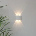 Lampada a muro – LED – Nera – Design moderno – Interno/Esterno – Resistente alle intemperie, Efficiente dal punto di vista energetico