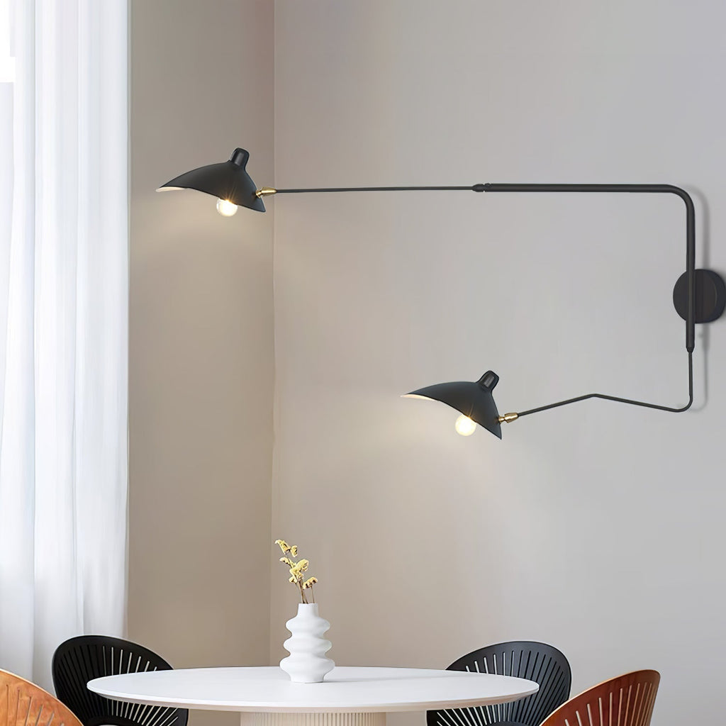 Applique – Metallo e Ottone – Nero – Design Moderno – Illuminazione Elegante per la Tua Casa