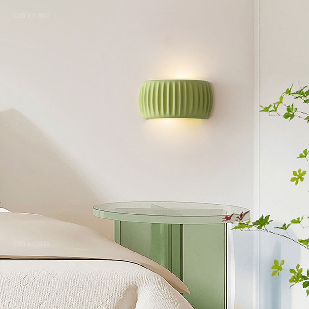 Applique Interno – Resina – Bianco – Ø 24 cm – Design Moderno per Accenti Eleganti