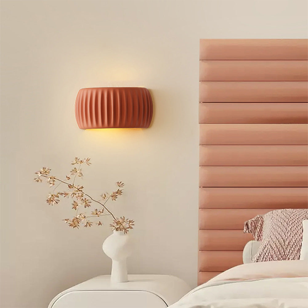 Applique Interno – Resina – Bianco – Ø 24 cm – Design Moderno per Accenti Eleganti