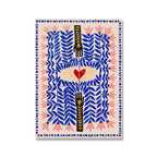Poster da parete – Arte Boho astratta – Colorato – 50×70 cm – Motivi di tigri e leopardi vivaci