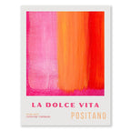 Poster da parete – Tela – Rosa e Arancione – Verticale – Arte Astratta per un Abitare Moderno