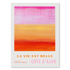 Poster da parete – Tela – Rosa e Arancione – Verticale – Arte Astratta per un Abitare Moderno