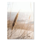 Poster da parete – Stampa su tela – Paesaggio beige con mongolfiera – Verticale – Design moderno per ambienti eleganti