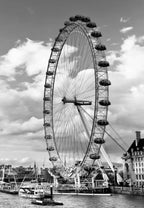 Poster da parete – Stampa su tela – Bianco e Nero – 70×100 cm – London Tower Bridge – Design urbano