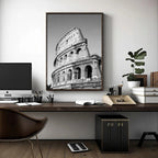 Poster da parete – Stampa su tela – Bianco e Nero – 70×100 cm – London Tower Bridge – Design urbano