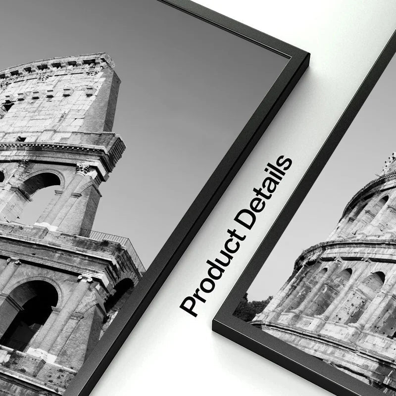 Poster da parete – Stampa su tela – Bianco e Nero – 70×100 cm – London Tower Bridge – Design urbano