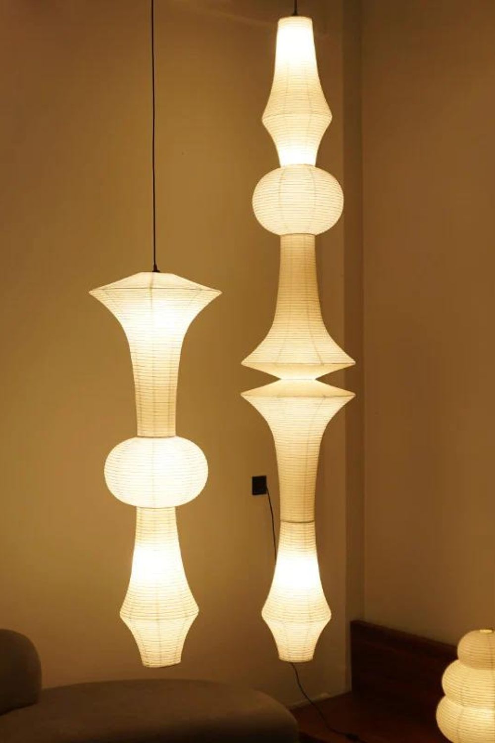 Lampada a sospensione Washi Paper E
