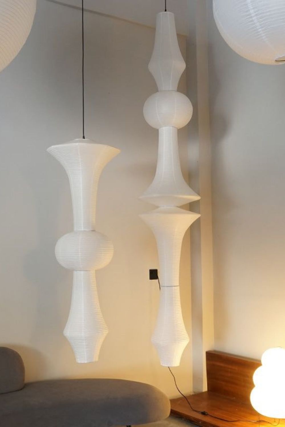 Lampada a sospensione Washi Paper E