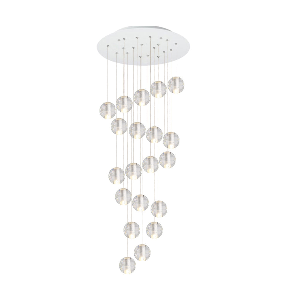 Lampade a sospensione moderne a globo con gocce d'acqua