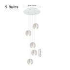Lampade a sospensione moderne a globo con gocce d'acqua