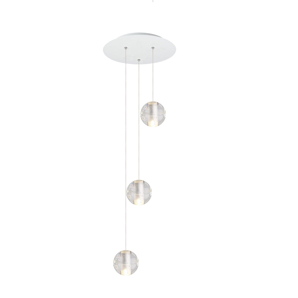 Lampade a sospensione moderne a globo con gocce d'acqua