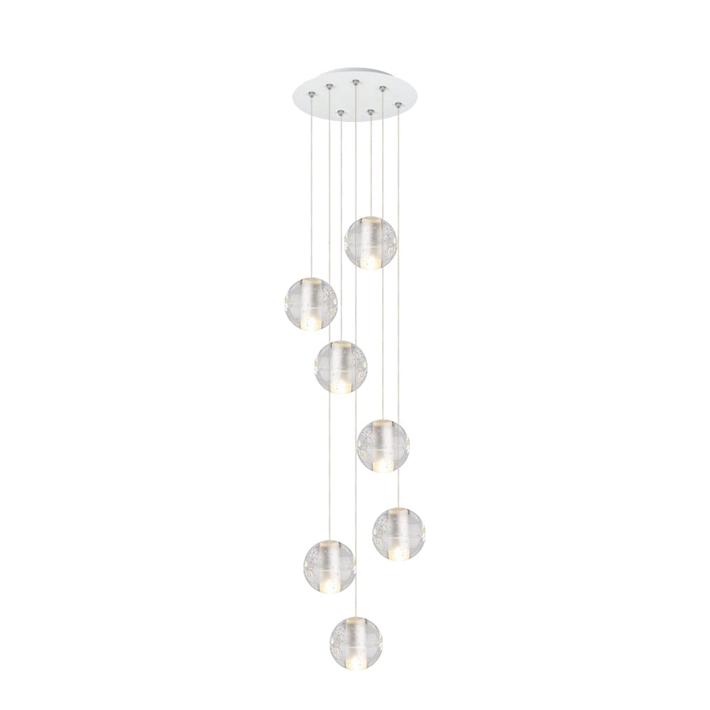 Lampade a sospensione moderne a globo con gocce d'acqua