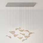 Lampadario a Foglia Fluttuante Wave