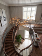 Lampadario a Foglia Fluttuante Wave