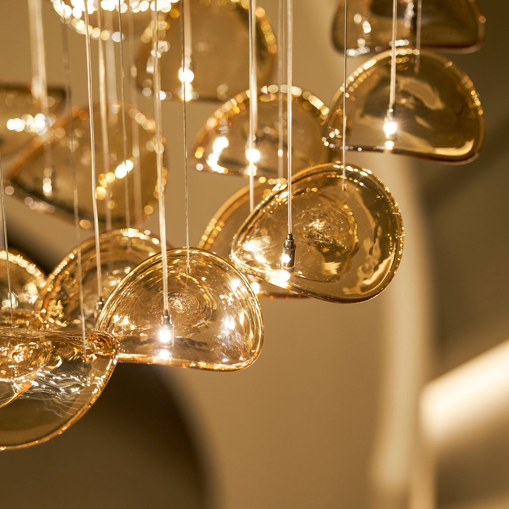 Lampadario a Foglia Fluttuante Wave