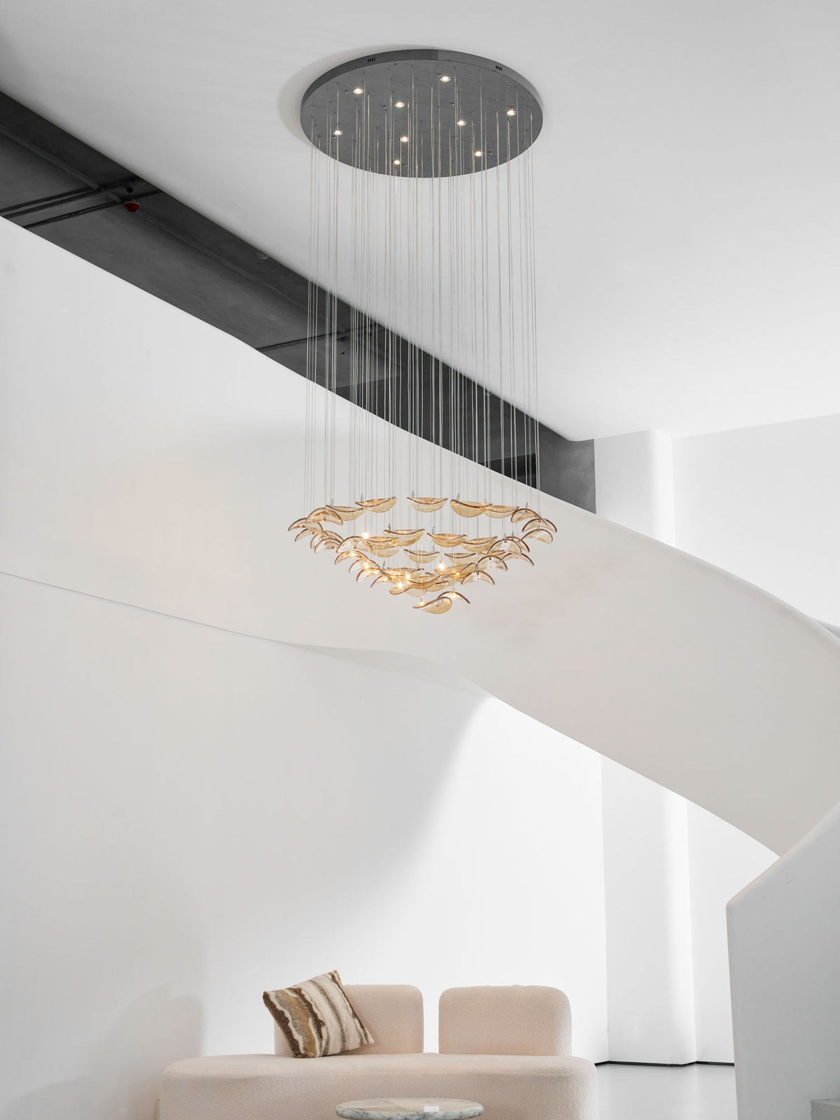 Lampadario a Foglia Fluttuante Wave