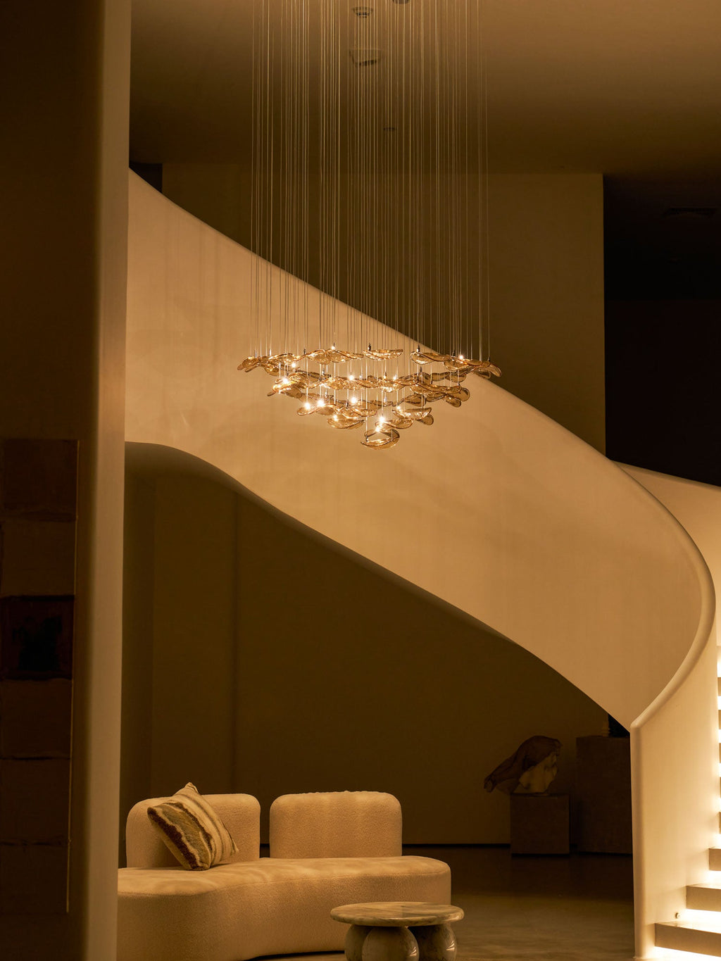 Lampadario a Foglia Fluttuante Wave