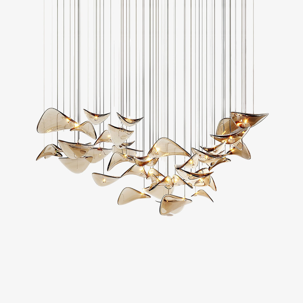 Lampadario a Foglia Fluttuante Wave
