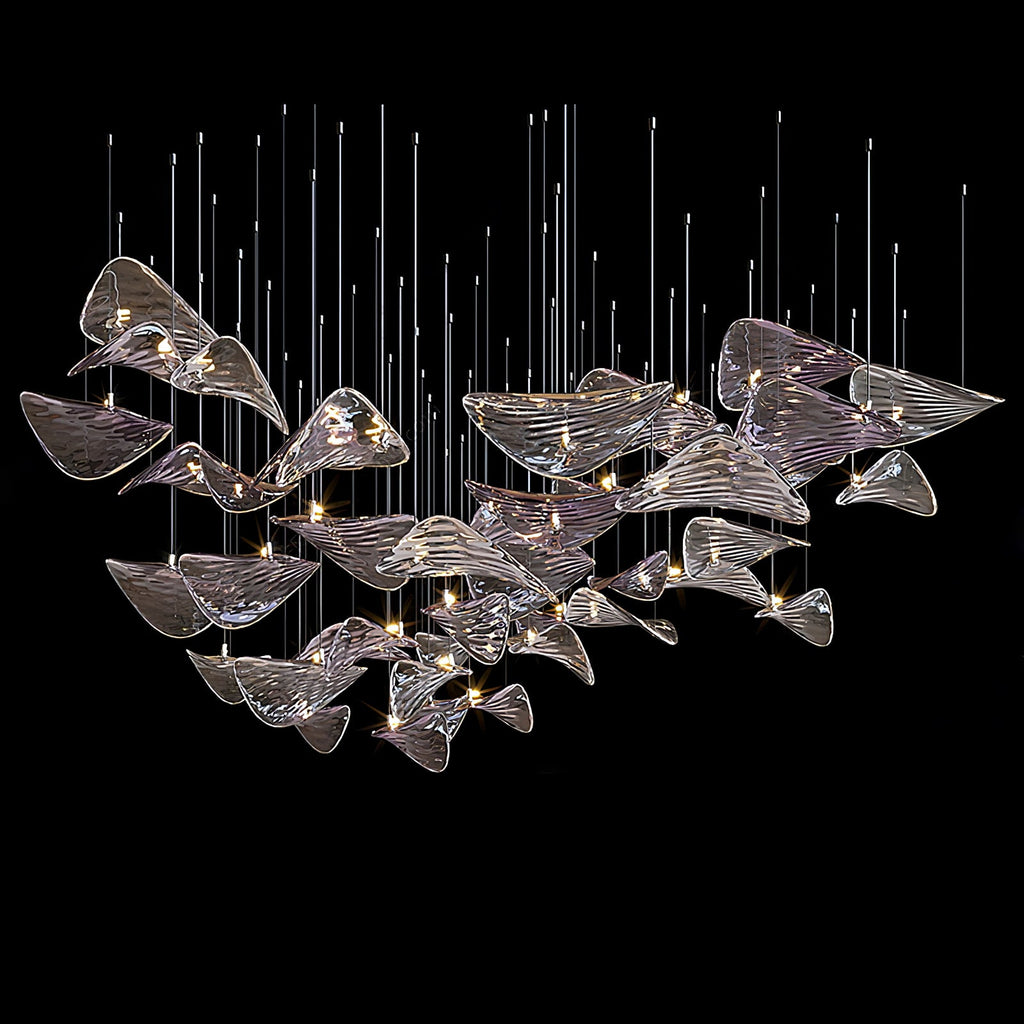 Lampadario a Foglia Fluttuante Wave