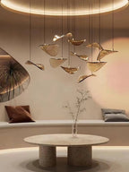 Lampadario a Foglia Fluttuante Wave