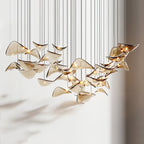 Lampadario a Foglia Fluttuante Wave