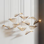 Lampadario a Foglia Fluttuante Wave