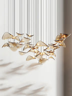 Lampadario a Foglia Fluttuante Wave