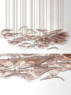 Lampadario a Foglia Fluttuante Wave