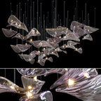 Lampadario a Foglia Fluttuante Wave