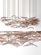 Lampadario a Foglia Fluttuante Wave