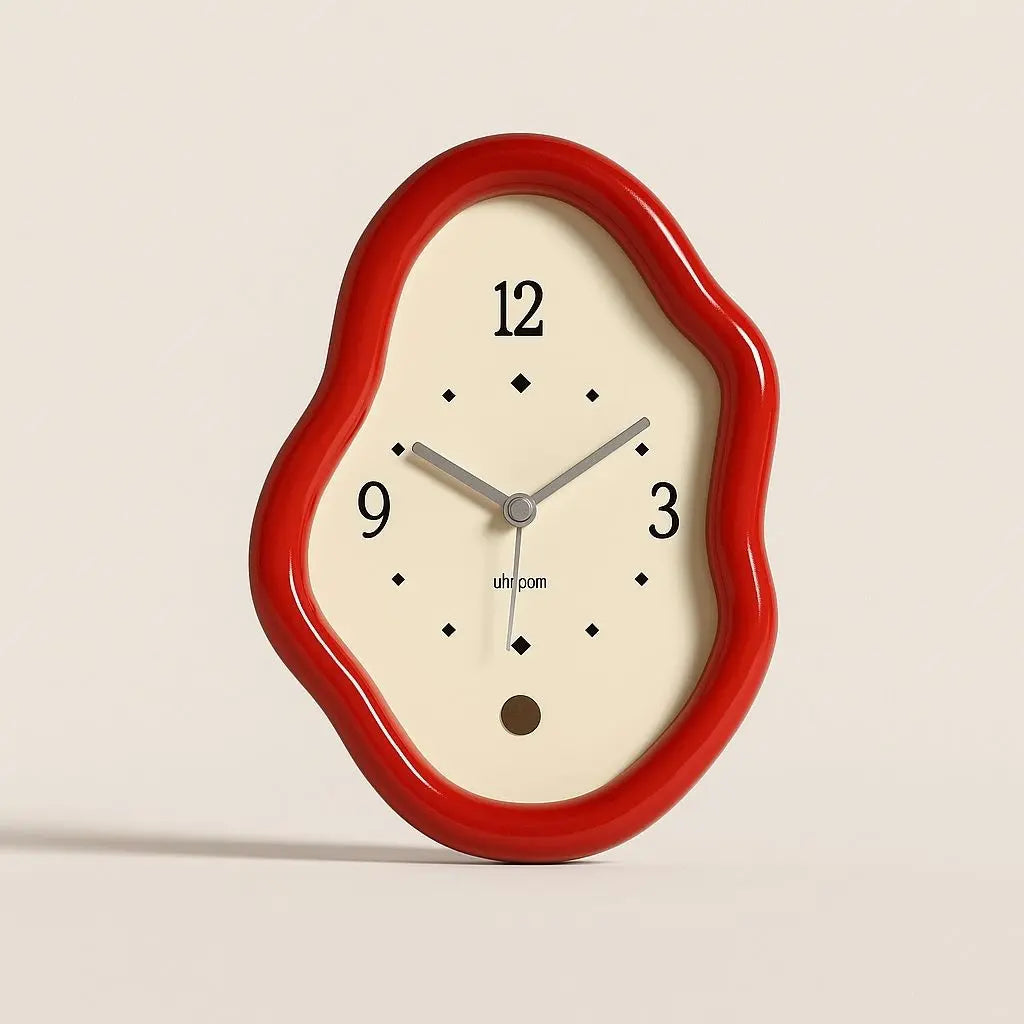 Orologio da Tavolo in Legno Ondulato